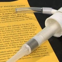 Hi float sealer for latex balloons